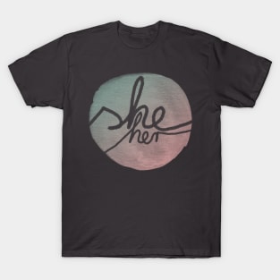 She Pronoun Pride T-Shirt